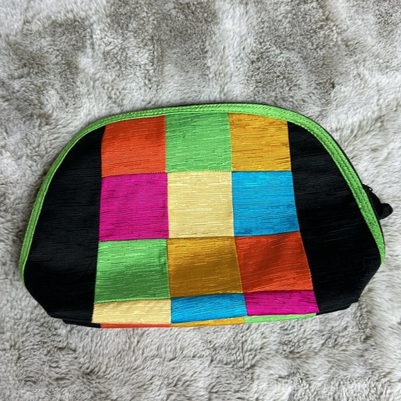 Hallmark Color Block Large Cosmetic Brush Bag and Large Cosmetic Bag - Picture 2 of 5